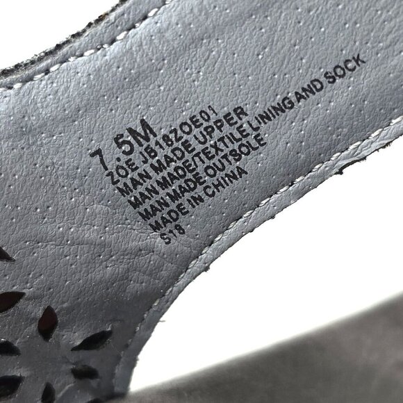 Jambu Zoe Black Slingback LAser Cut Women’s Comfort Sandals - Picture 8 of 8